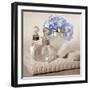 Hydrangea and Towel-Julie Greenwood-Framed Premium Giclee Print