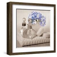 Hydrangea and Towel-Julie Greenwood-Framed Art Print