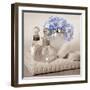 Hydrangea and Towel-Julie Greenwood-Framed Art Print