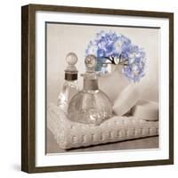 Hydrangea and Towel-Julie Greenwood-Framed Art Print