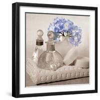 Hydrangea and Towel-Julie Greenwood-Framed Art Print