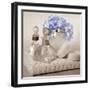 Hydrangea and Towel-Julie Greenwood-Framed Art Print