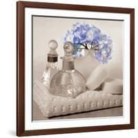 Hydrangea and Towel-Julie Greenwood-Framed Art Print