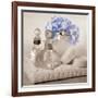 Hydrangea and Towel-Julie Greenwood-Framed Art Print