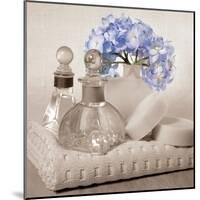 Hydrangea and Towel-Julie Greenwood-Mounted Art Print