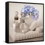 Hydrangea and Towel-Julie Greenwood-Framed Stretched Canvas