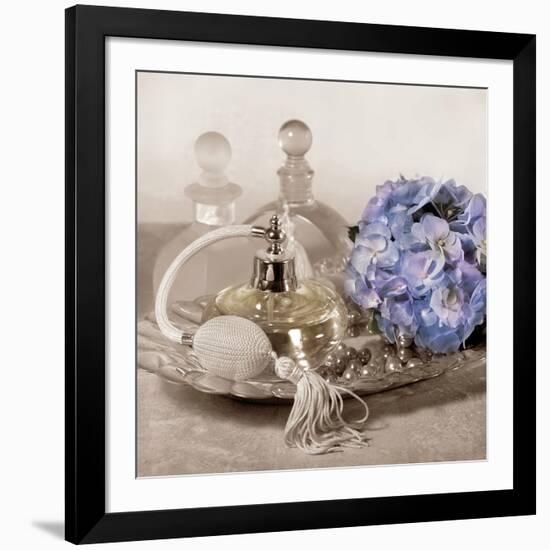 Hydrangea and Tray-Julie Greenwood-Framed Art Print