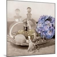 Hydrangea and Tray-Julie Greenwood-Mounted Art Print