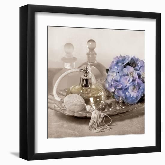 Hydrangea and Tray-Julie Greenwood-Framed Art Print