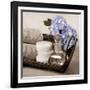 Hydrangea and Wicker-Julie Greenwood-Framed Art Print