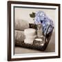 Hydrangea and Wicker-Julie Greenwood-Framed Art Print