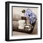 Hydrangea and Wicker-Julie Greenwood-Framed Art Print