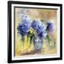 Hydrangea Azure-Anne Farrall Doyle-Framed Giclee Print