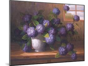 Hydrangea Blossoms ll-Welby-Mounted Art Print