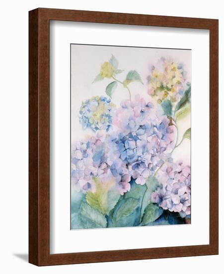 Hydrangea, Blue Wave I-Karen Armitage-Framed Giclee Print