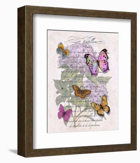 Hydrangea Butterflies II-Ginny Joyner-Framed Art Print