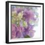 Hydrangea Haze I-Linda Wood-Framed Giclee Print