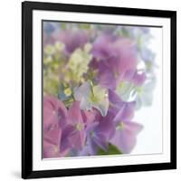 Hydrangea Haze I-Linda Wood-Framed Giclee Print