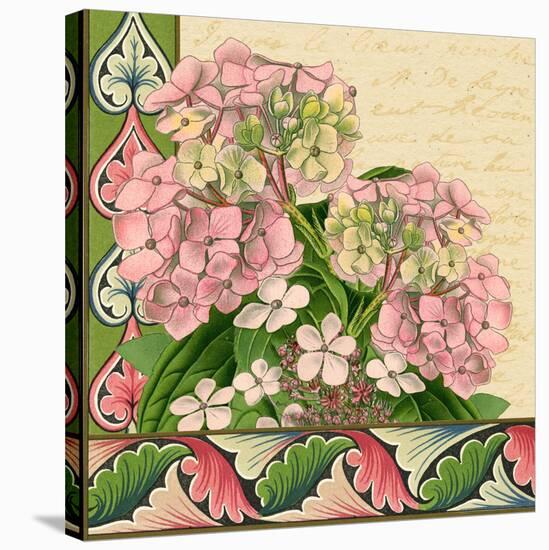 Hydrangea on Love Letters-Piddix-Stretched Canvas