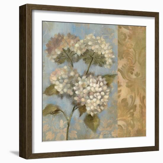 Hydrangea on Soft Blue-Silvia Vassileva-Framed Premium Giclee Print