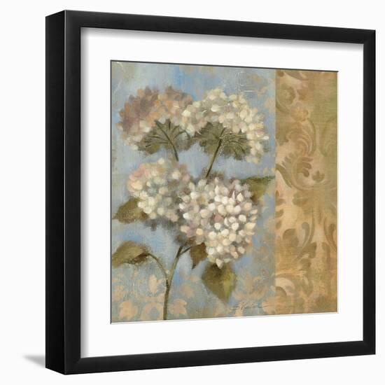 Hydrangea on Soft Blue-Silvia Vassileva-Framed Art Print