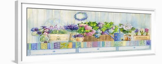 Hydrangea Potted on a Table-ZPR Int’L-Framed Giclee Print