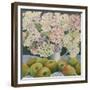 Hydrangeas and cooking apples-Jennifer Abbott-Framed Premium Giclee Print