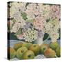 Hydrangeas and cooking apples-Jennifer Abbott-Stretched Canvas