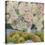 Hydrangeas and cooking apples-Jennifer Abbott-Stretched Canvas