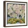 Hydrangeas and cooking apples-Jennifer Abbott-Framed Giclee Print