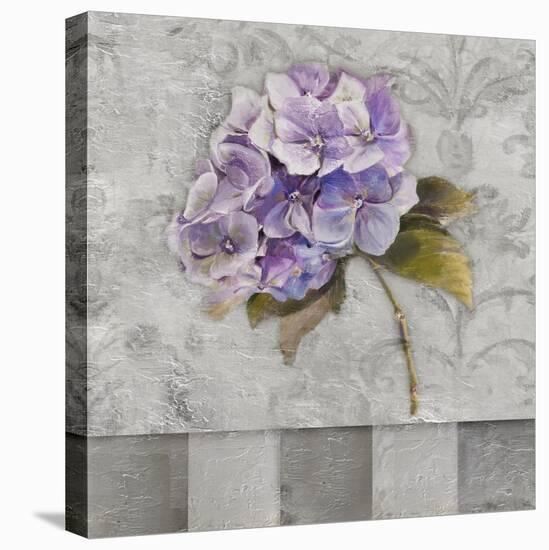 Hydrangeas and Stripes II-Patricia Pinto-Stretched Canvas