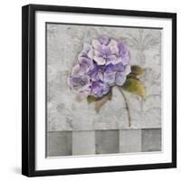 Hydrangeas and Stripes II-Patricia Pinto-Framed Art Print