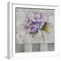 Hydrangeas and Stripes II-Patricia Pinto-Framed Art Print