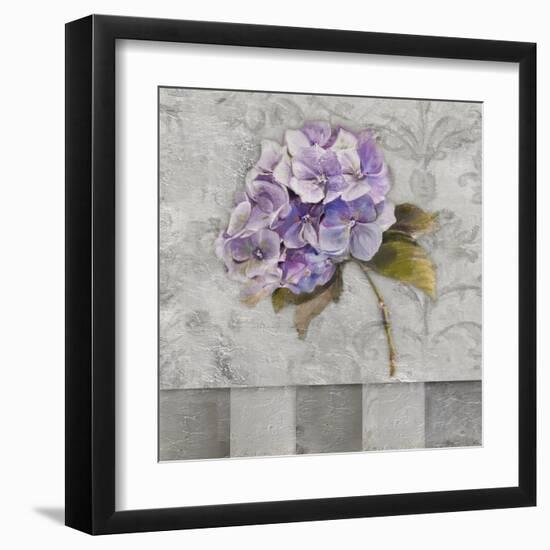 Hydrangeas and Stripes II-Patricia Pinto-Framed Art Print