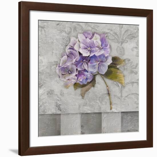 Hydrangeas and Stripes II-Patricia Pinto-Framed Art Print