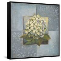 Hydrangeas on Blue I-Patricia Pinto-Framed Stretched Canvas