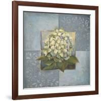 Hydrangeas on Blue I-Patricia Pinto-Framed Premium Giclee Print