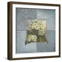 Hydrangeas on Blue II-Patricia Pinto-Framed Art Print