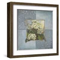 Hydrangeas on Blue II-Patricia Pinto-Framed Art Print