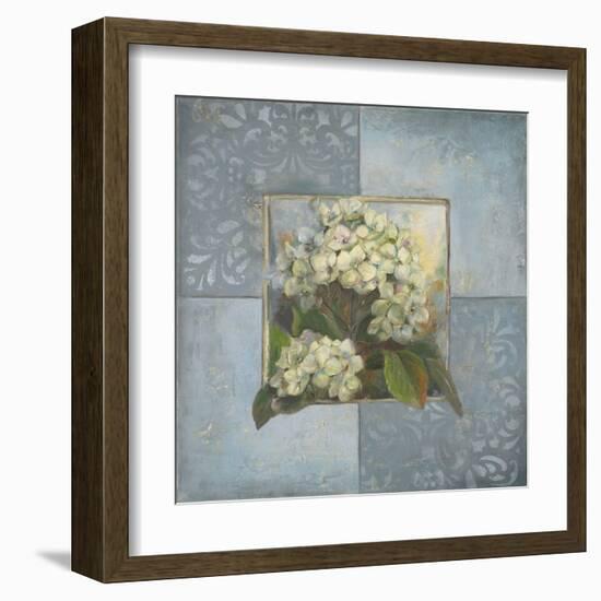 Hydrangeas on Blue II-Patricia Pinto-Framed Art Print