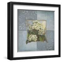 Hydrangeas on Blue II-Patricia Pinto-Framed Art Print