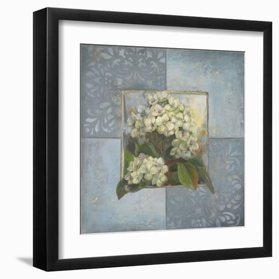 Hydrangeas on Blue II-Patricia Pinto-Framed Art Print