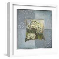 Hydrangeas on Blue II-Patricia Pinto-Framed Art Print