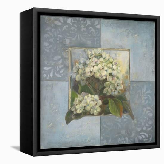 Hydrangeas on Blue II-Patricia Pinto-Framed Stretched Canvas