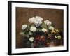 Hydrangeas, Wallflowers and Two Pots of Pansies, 1879-Henri Fantin-Latour-Framed Giclee Print