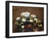 Hydrangeas, Wallflowers and Two Pots of Pansies, 1879-Henri Fantin-Latour-Framed Giclee Print