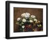 Hydrangeas, Wallflowers and Two Pots of Pansies, 1879-Henri Fantin-Latour-Framed Giclee Print