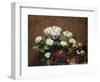 Hydrangeas, Wallflowers and Two Pots of Pansies, 1879-Henri Fantin-Latour-Framed Giclee Print