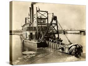 Hydraulic Dredge-null-Stretched Canvas