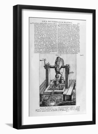 Hydraulic Machine IV, 1678-Athanasius Kircher-Framed Giclee Print